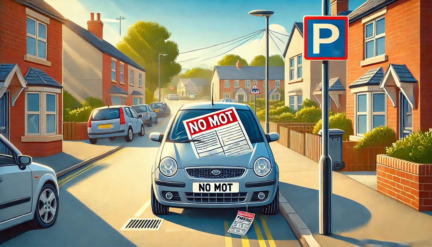 Car With No MOT Parked on Road